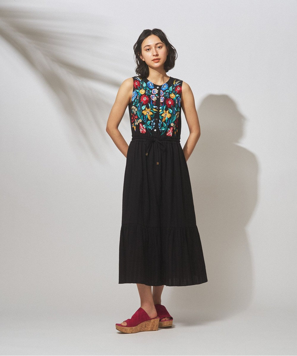 ドビー刺繍ロングワンピース Grace Continental Grace Continental グレースコンチネンタル 通販 ドビー刺繍ロングワンピース Grace Continental Grace Continental グレースコンチネンタル 通販