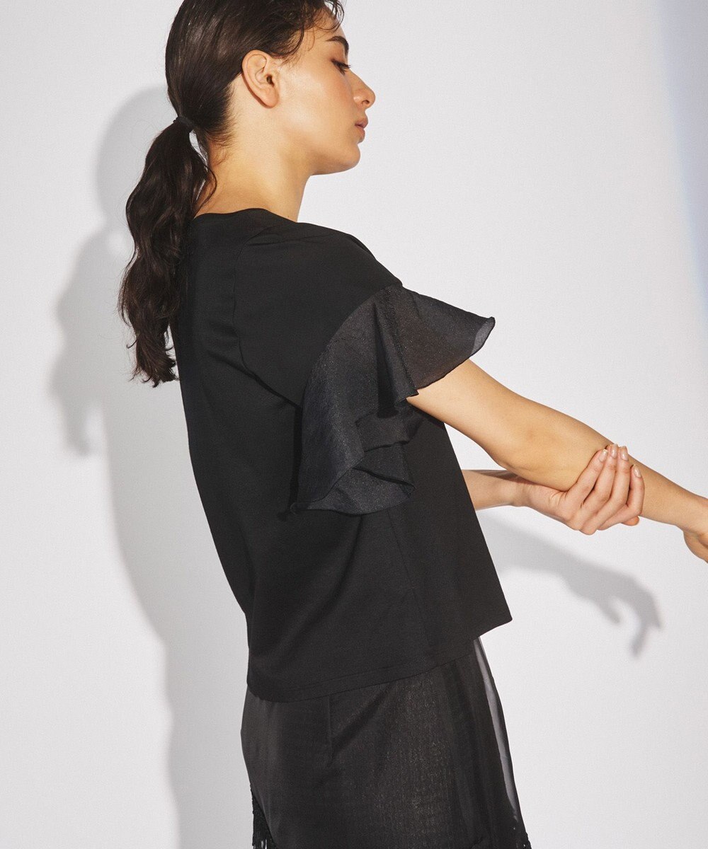 GRACE CONTINENTAL フレアスリーブカットトップ