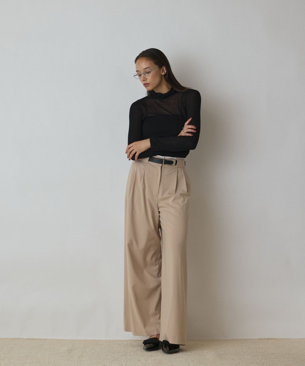 GRACE CONTINENTAL タックワイドパンツ 