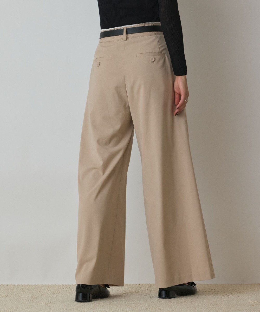 GRACE CONTINENTAL タックワイドパンツ 