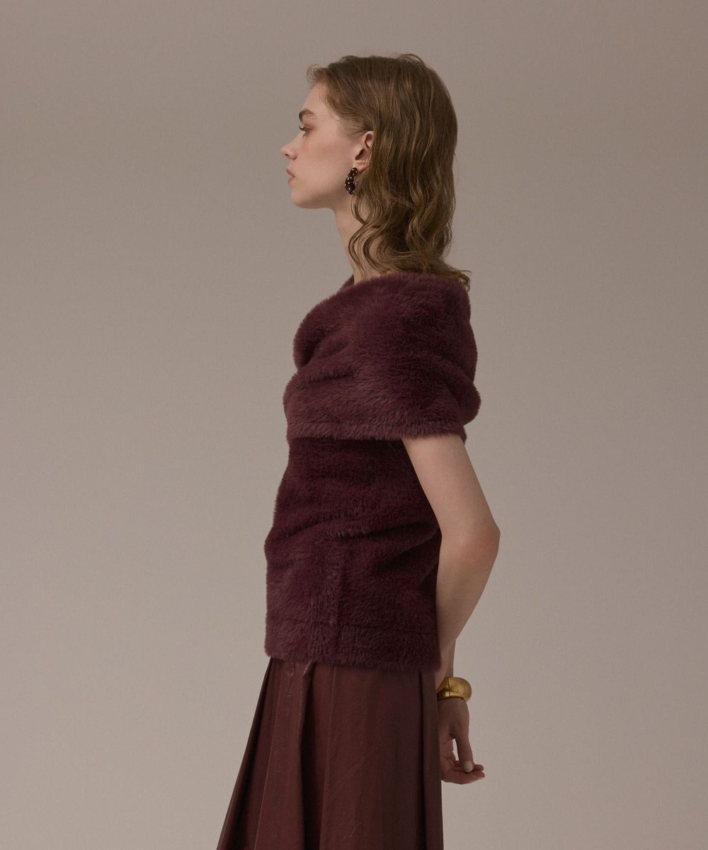 GRACE CONTINENTAL オフタートルニットトップ 