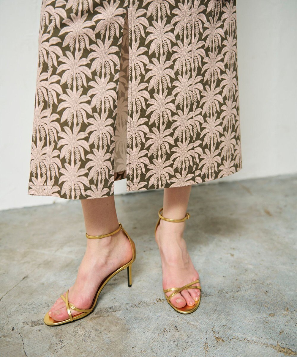 GRACE CONTINENTAL パームモチーフカーゴスカート