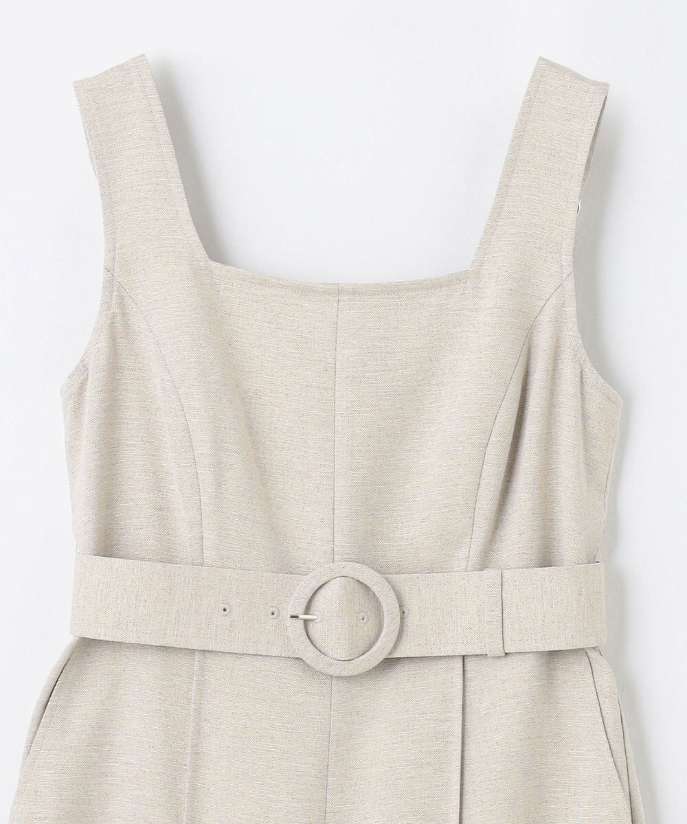 GRACE CONTINENTAL 麻調ベルトサロペット 