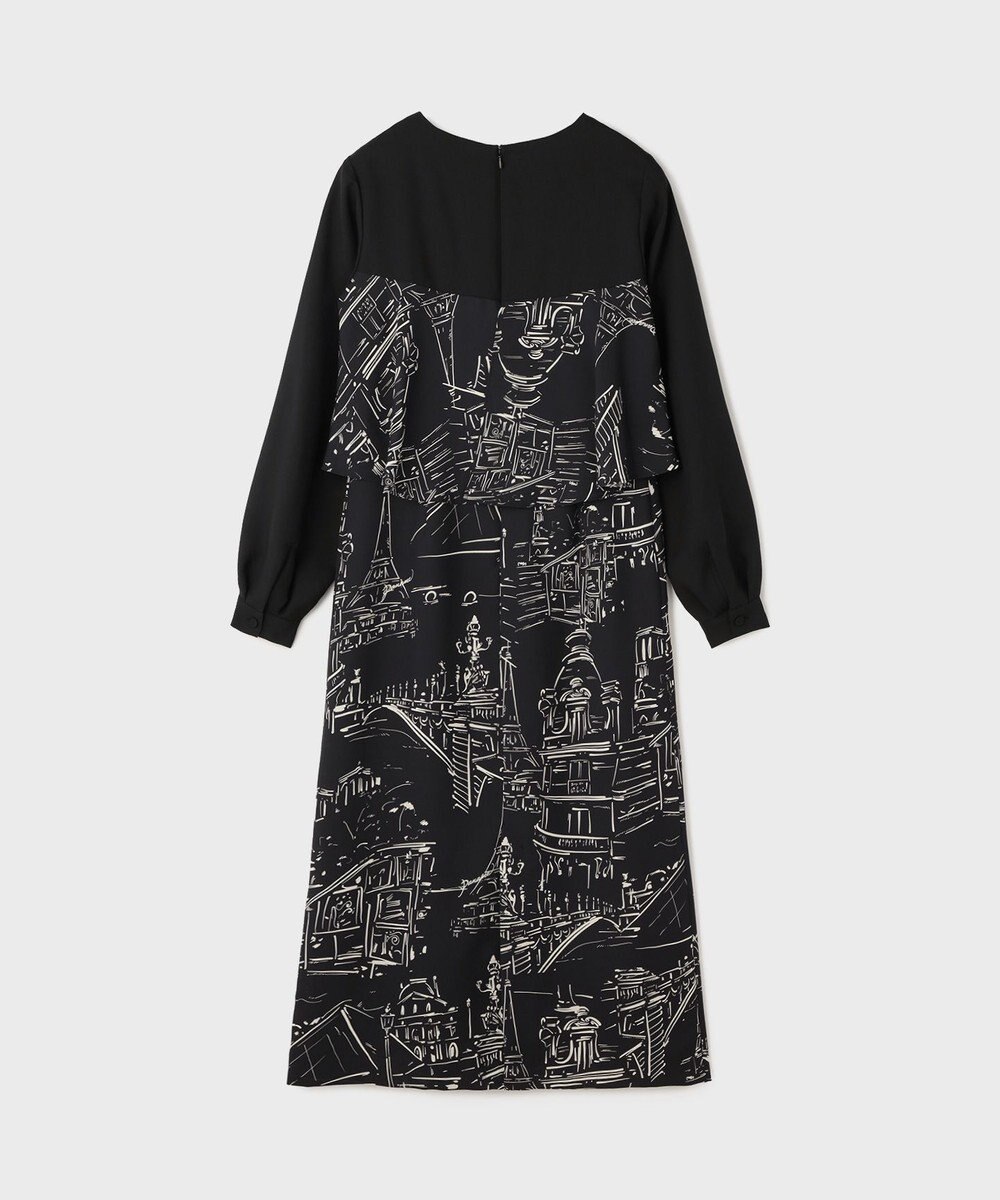 GRACE CONTINENTAL プリントコンビドレス 