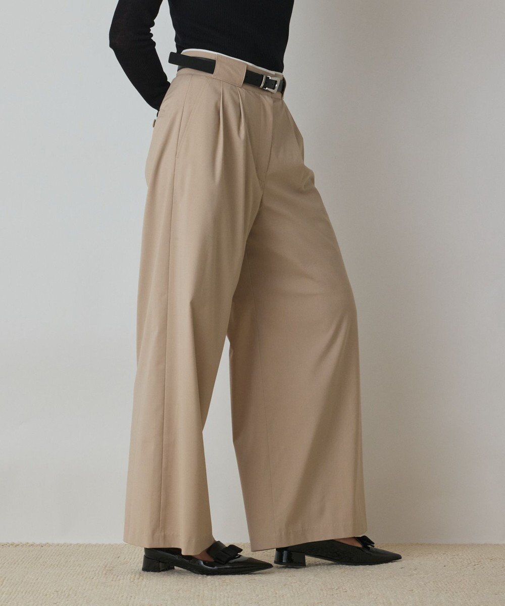GRACE CONTINENTAL タックワイドパンツ 