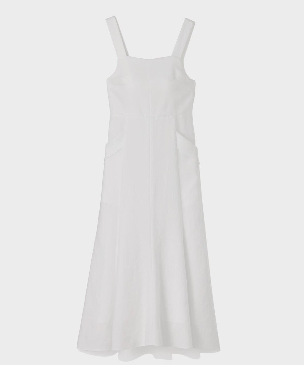 GRACE CONTINENTAL リネンタッチロングドレス
