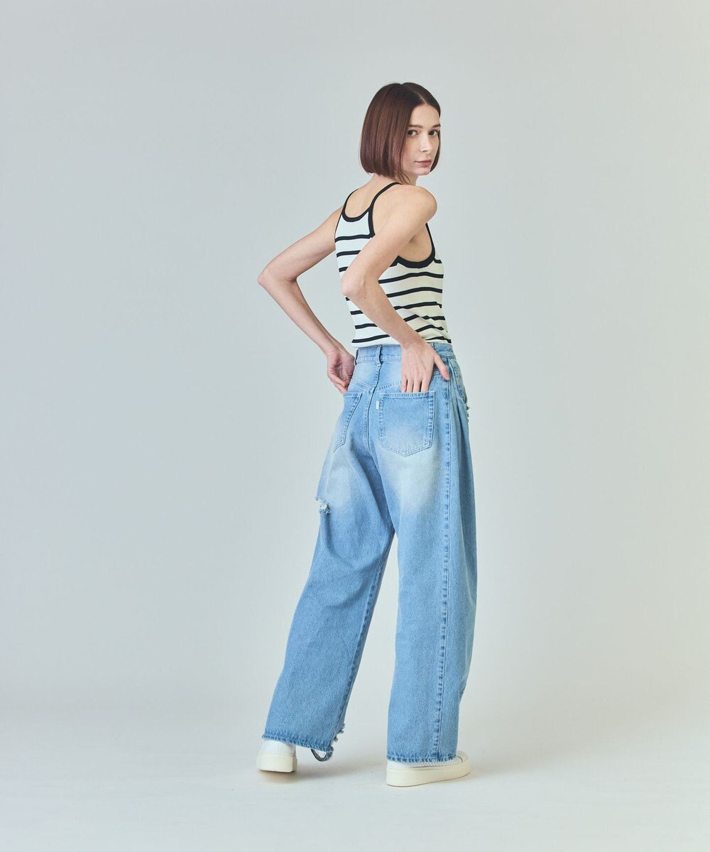 GRACE CONTINENTAL ドロストウエストデニムパンツ