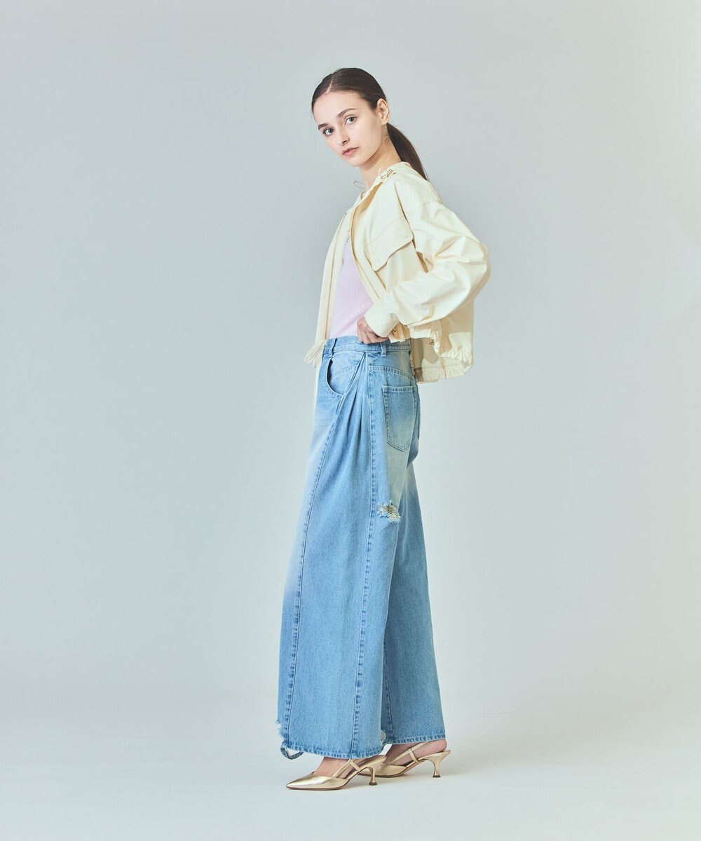 GRACE CONTINENTAL ドロストウエストデニムパンツ