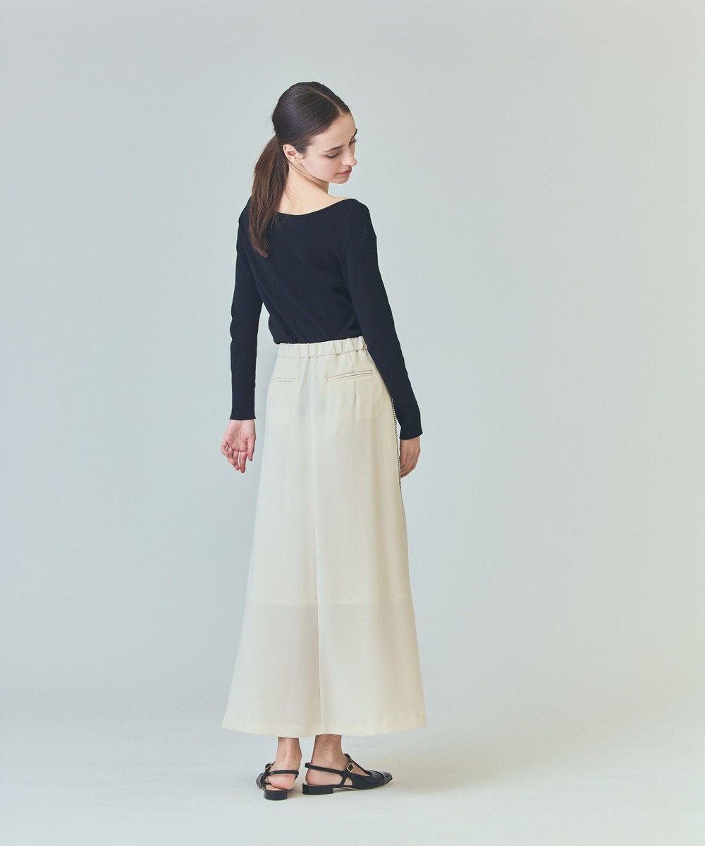 GRACE CONTINENTAL ロゴ刺繍リブトップ