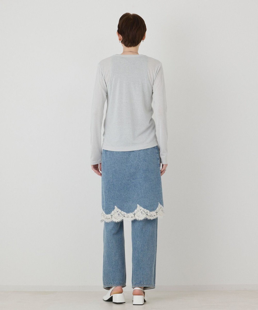 GRACE CONTINENTAL ラメクルーカットトップ 