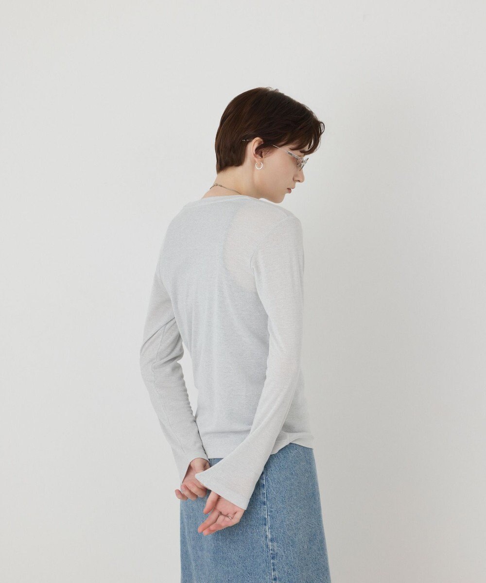 GRACE CONTINENTAL ラメクルーカットトップ 