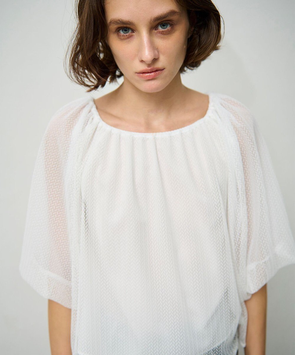 GRACE CONTINENTAL レイヤードチュールトップ 