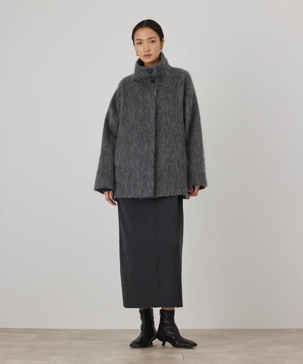 GRACE CONTINENTAL モヘヤシャギーショートコート 