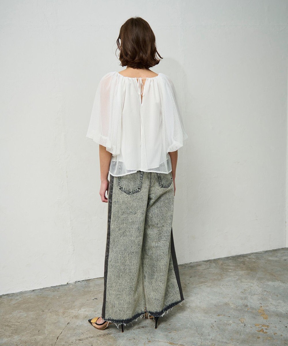 GRACE CONTINENTAL レイヤードチュールトップ 