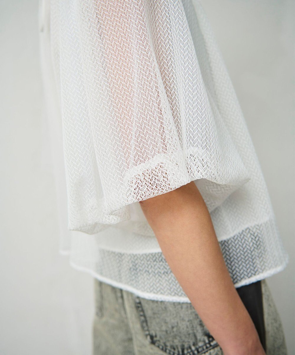 GRACE CONTINENTAL レイヤードチュールトップ 