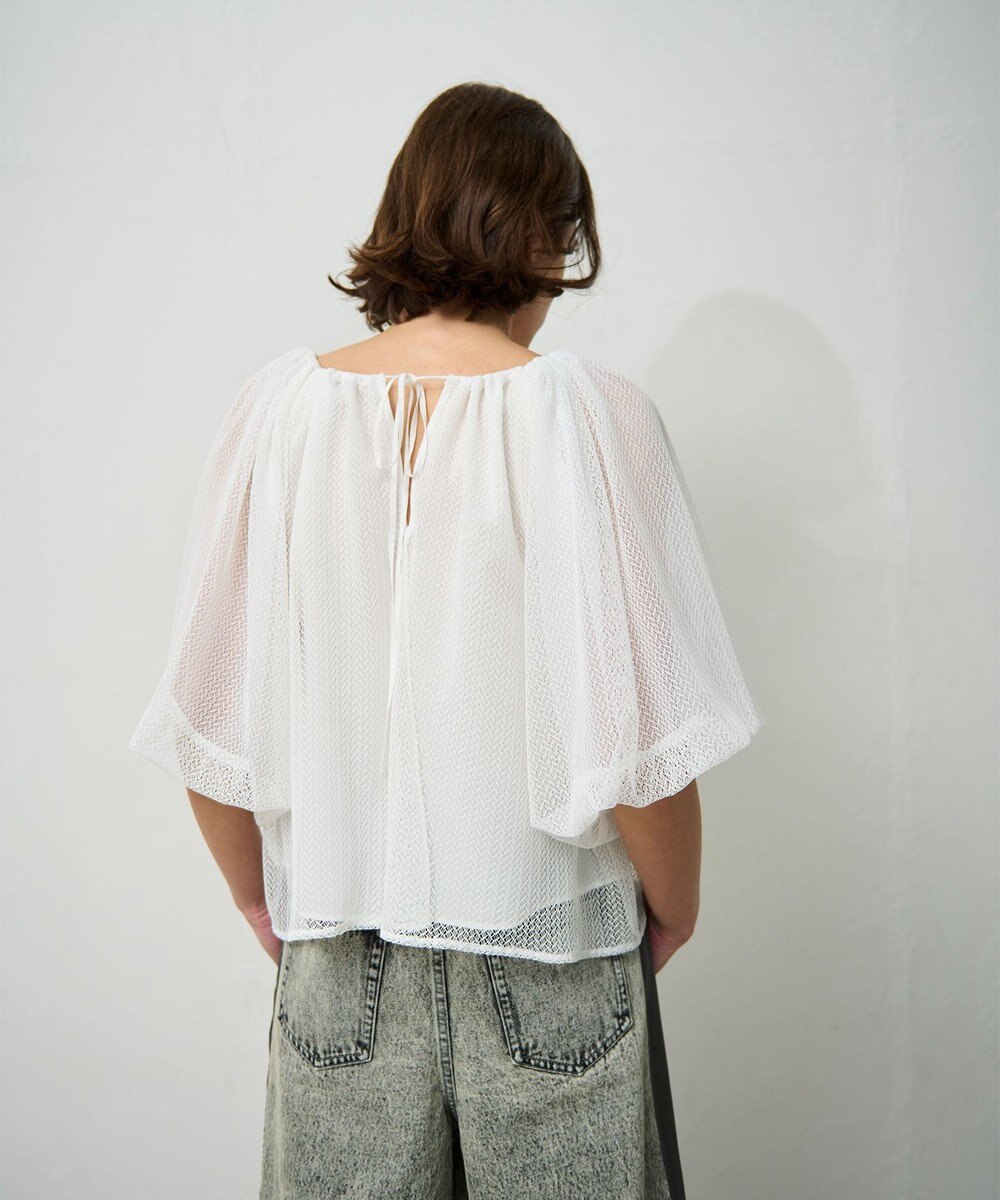 GRACE CONTINENTAL レイヤードチュールトップ 