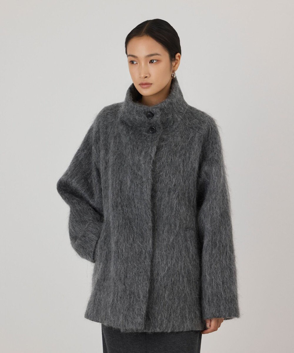 GRACE CONTINENTAL モヘヤシャギーショートコート 