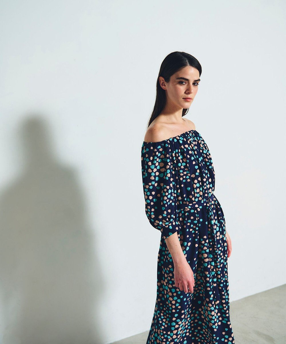 GRACE CONTINENTAL ランダムハートドレープワンピース 