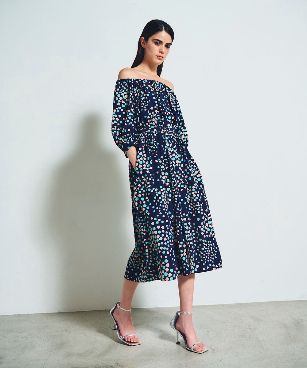 GRACE CONTINENTAL ランダムハートドレープワンピース