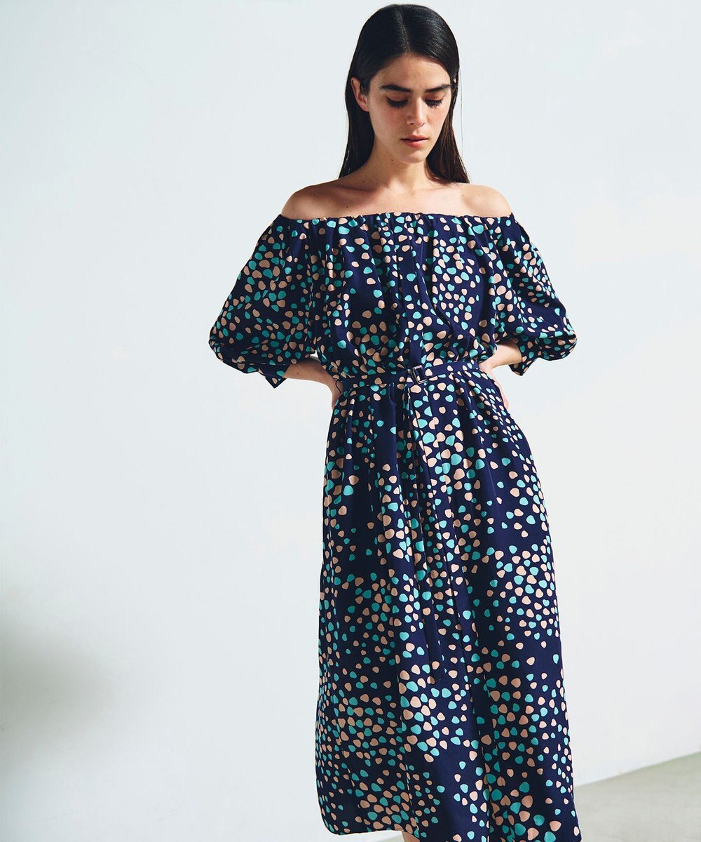 GRACE CONTINENTAL ランダムハートドレープワンピース