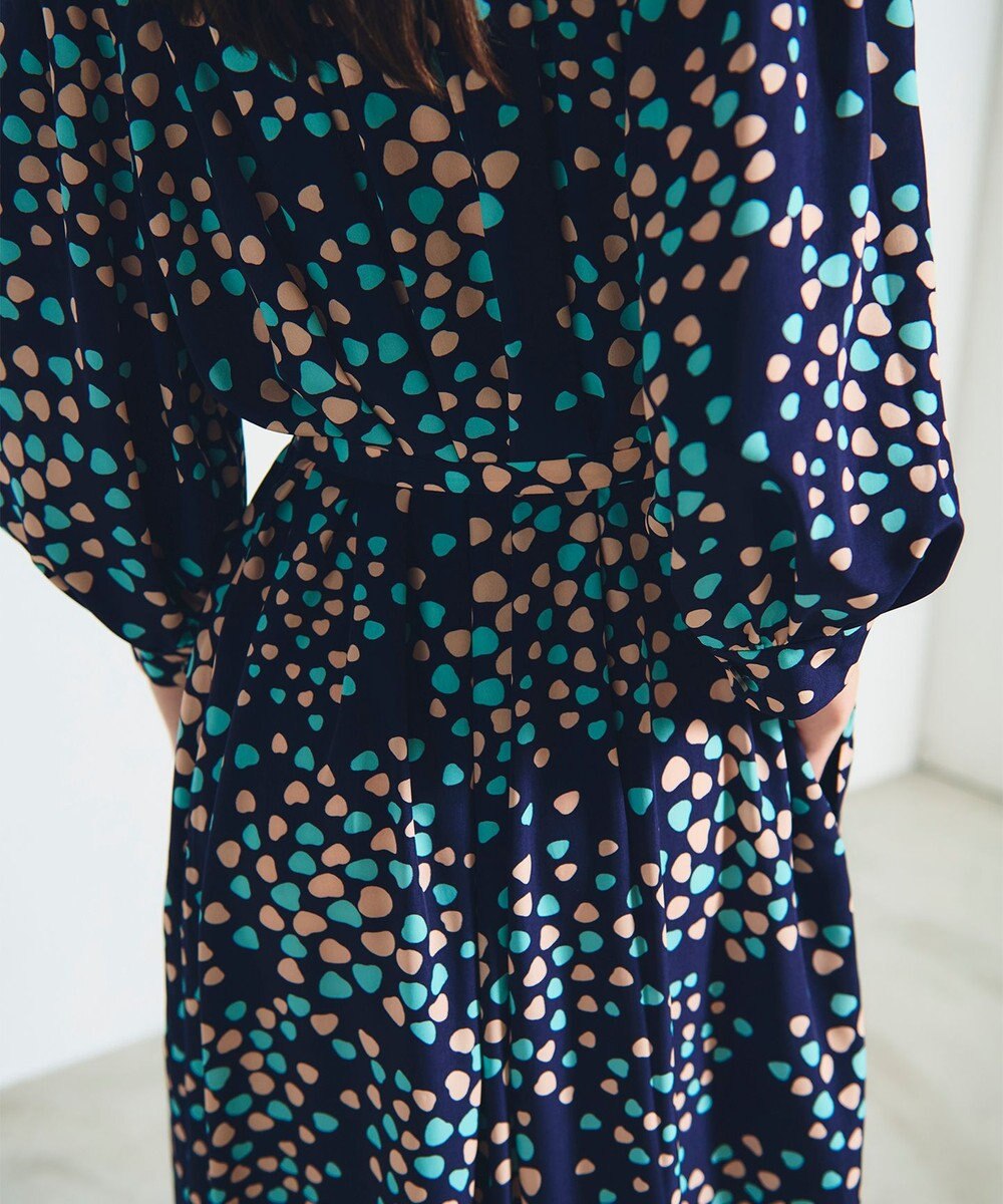 GRACE CONTINENTAL ランダムハートドレープワンピース 