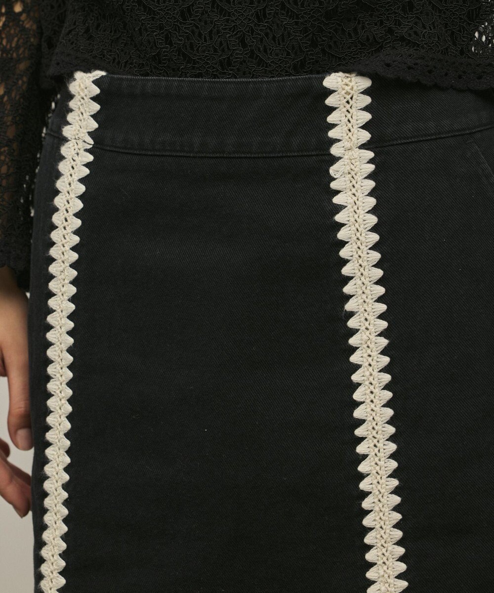 GRACE CONTINENTAL ラインembミニスカート 