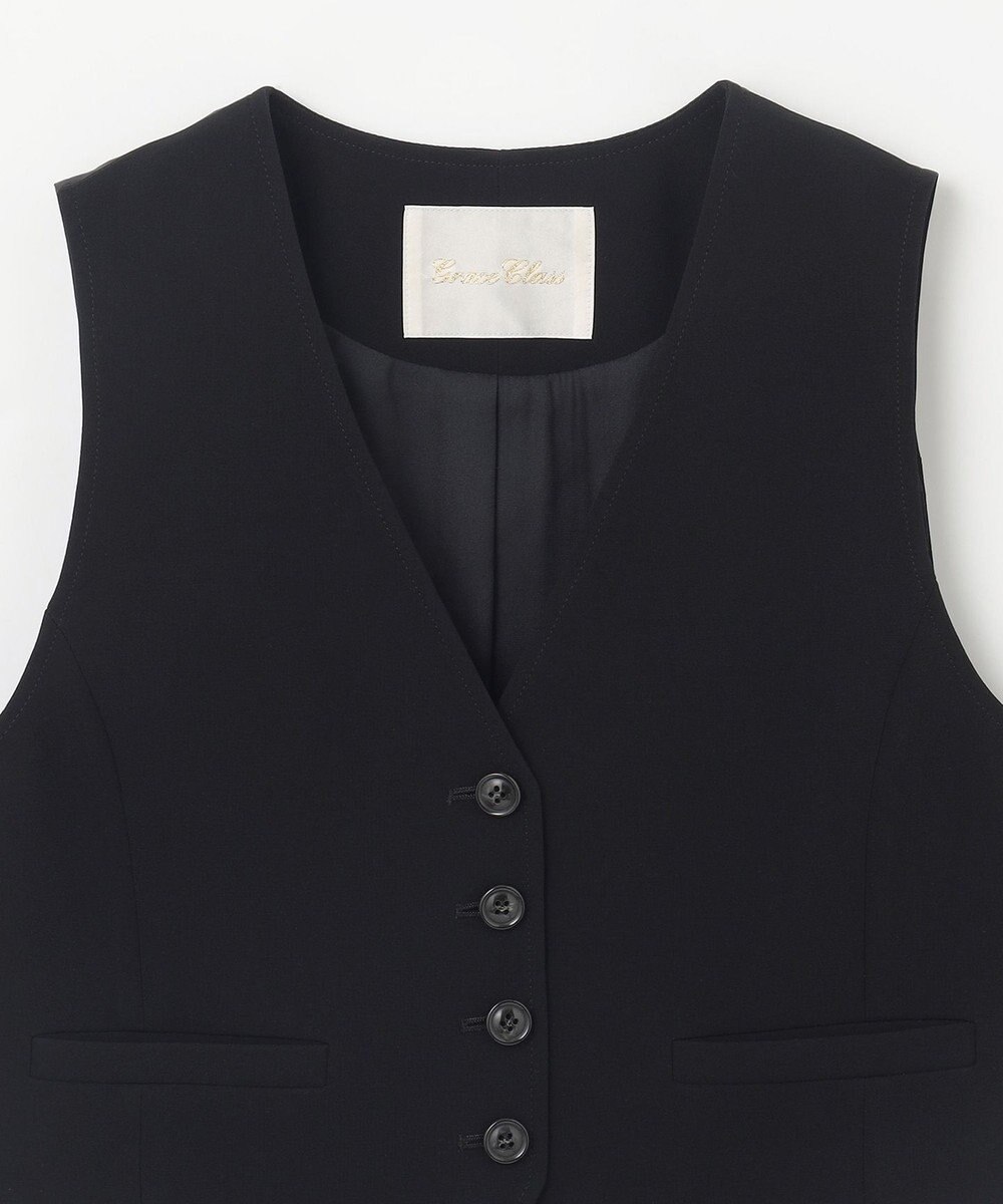 GRACE CONTINENTAL トリアセショートジレ 