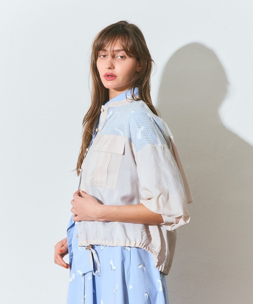 GRACE CONTINENTAL メッシュコンビシアーブルゾン 