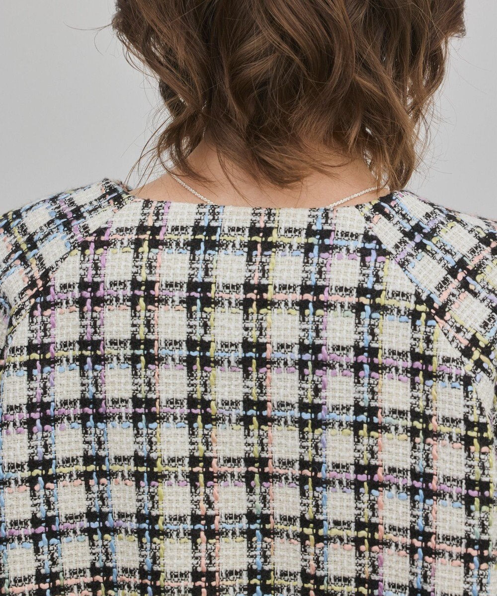 GRACE CONTINENTAL レースヘムツイードジャケット 