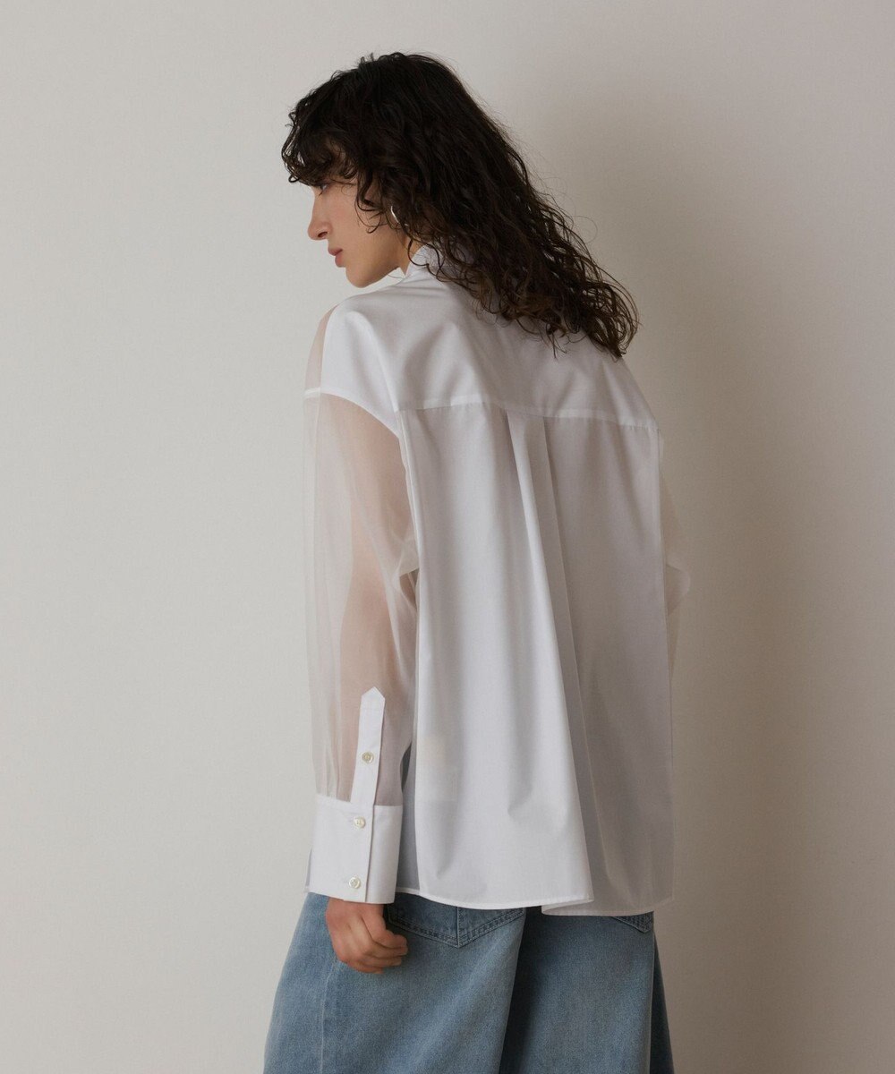 GRACE CONTINENTAL シアーコンビオーバーシャツ