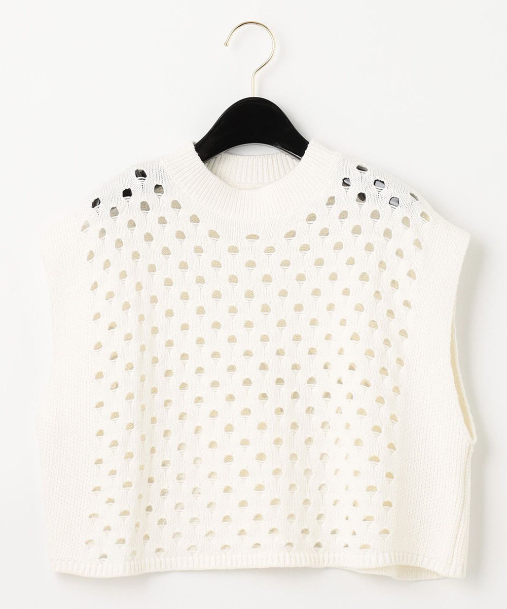 GRACE CONTINENTAL スラッシュニットトップ 