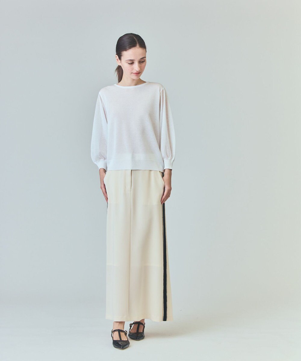 GRACE CONTINENTAL ラメシアーニットトップ