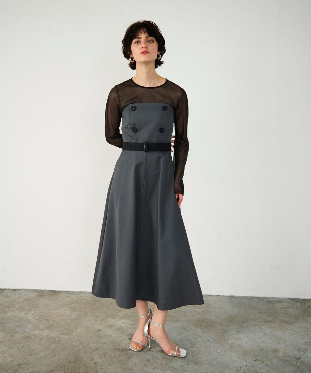 GRACE CONTINENTAL トレンチジャンパースカート 