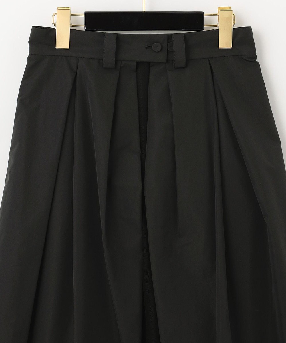 GRACE CONTINENTAL ブラックタフタオーバースカート 