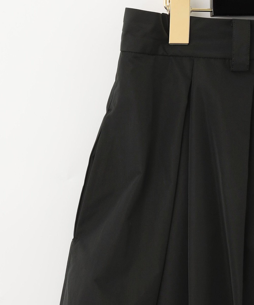 GRACE CONTINENTAL ブラックタフタオーバースカート 