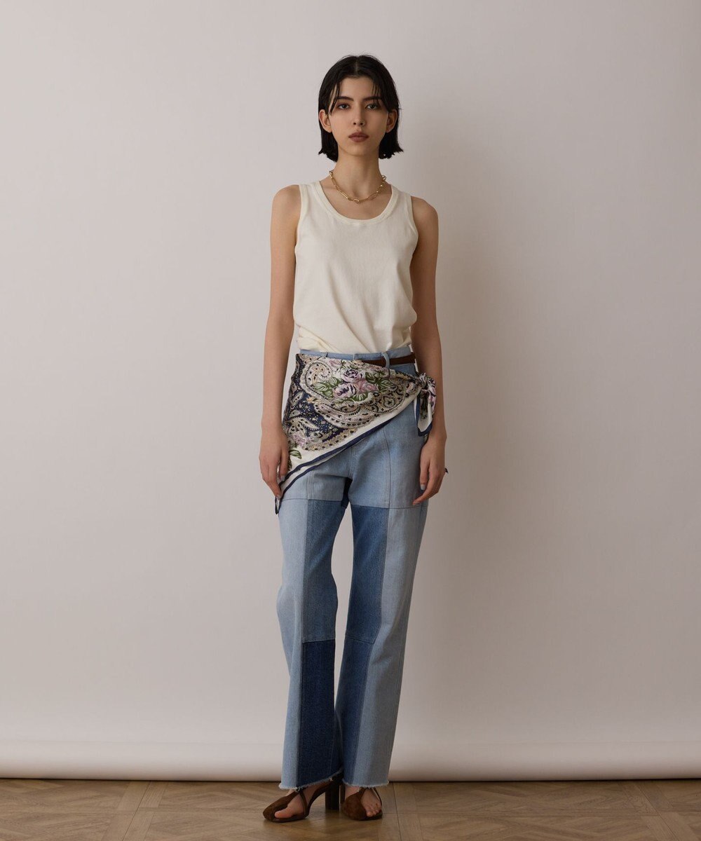 GRACE CONTINENTAL フラワーペイズリースカーフ