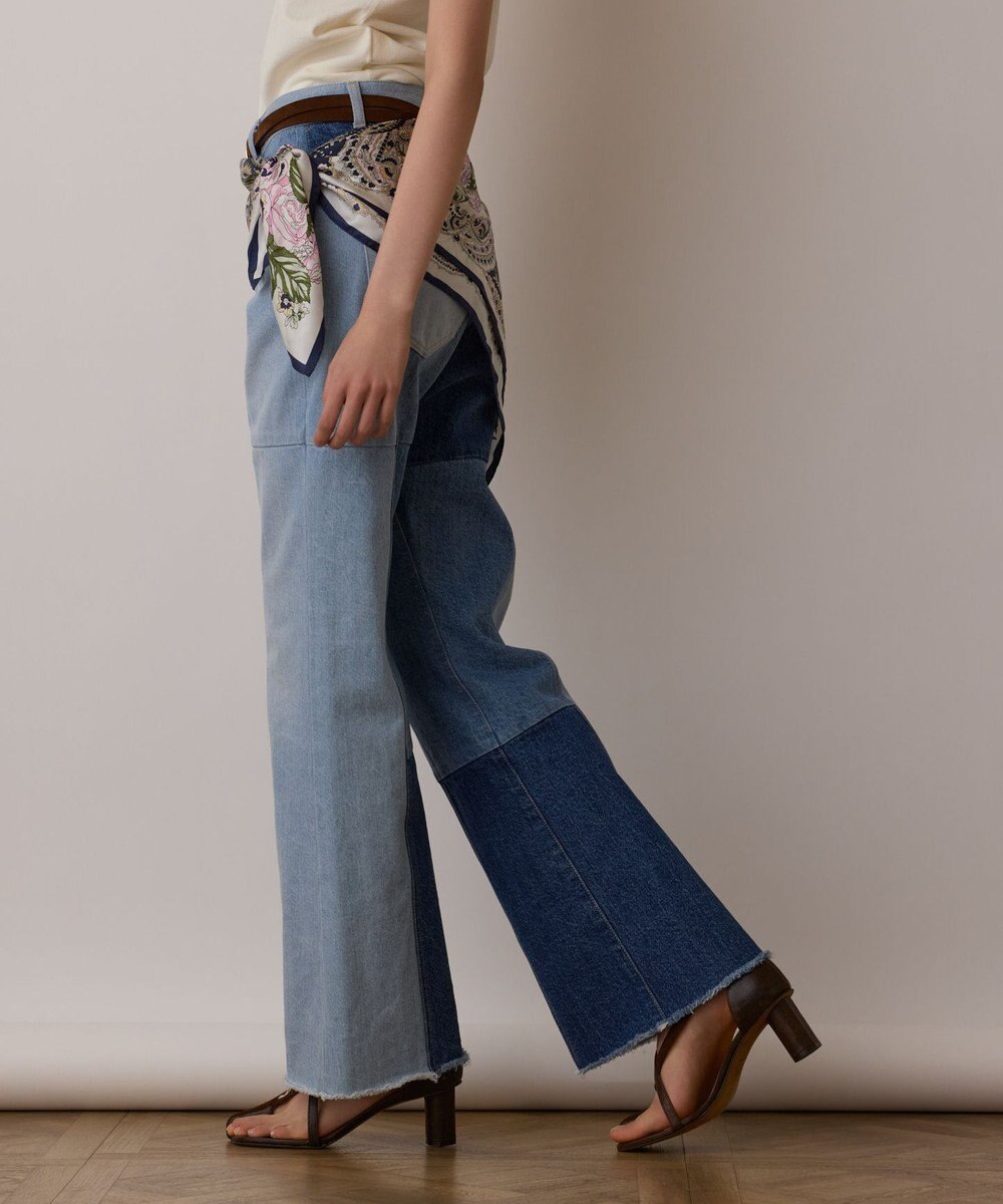 GRACE CONTINENTAL フラワーペイズリースカーフ 