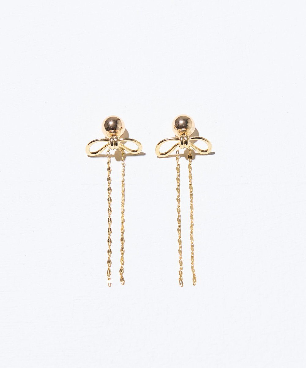 GRACE CONTINENTAL リボンチェーンピアス