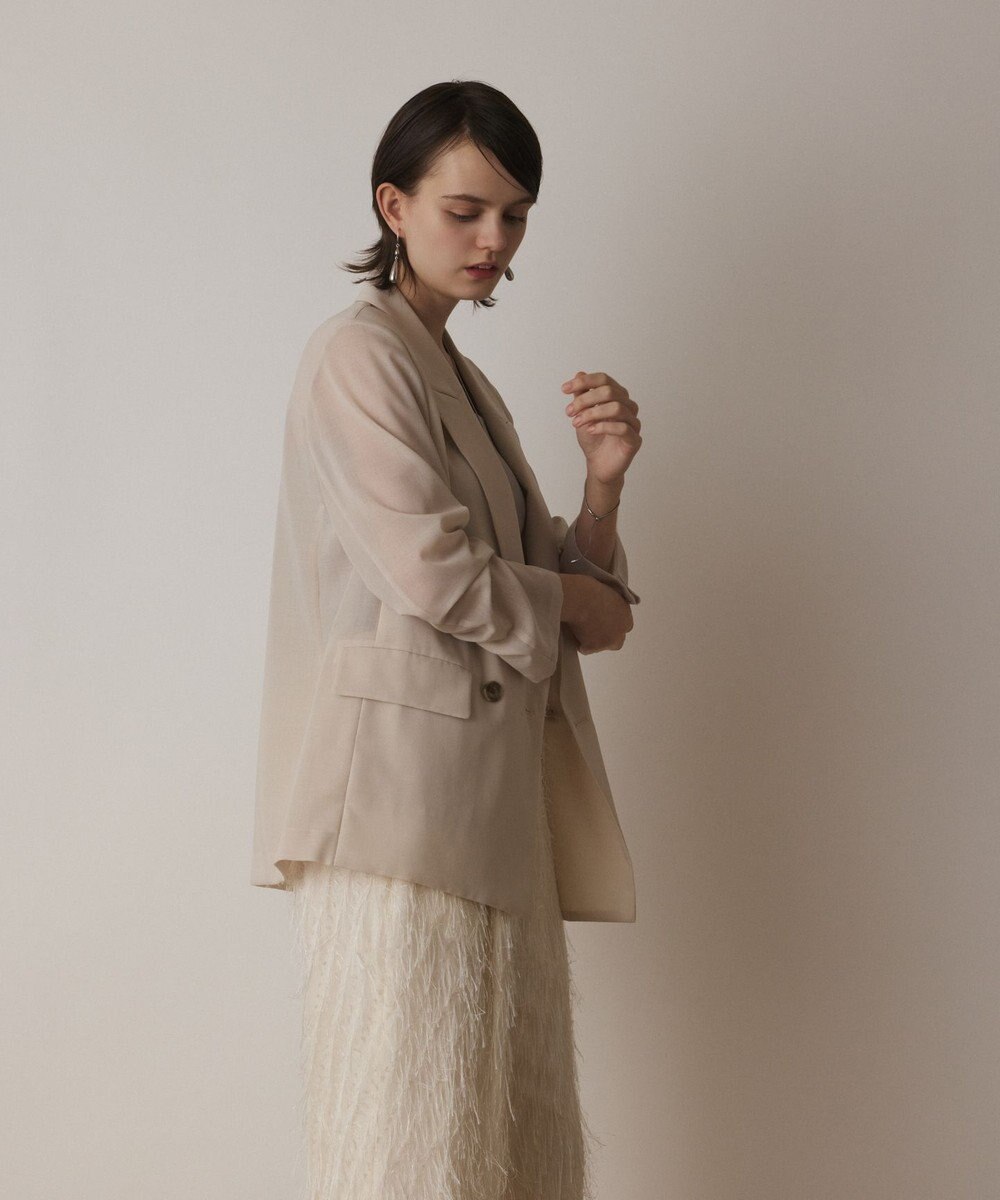 GRACE CONTINENTAL シアーテーラードジャケット 