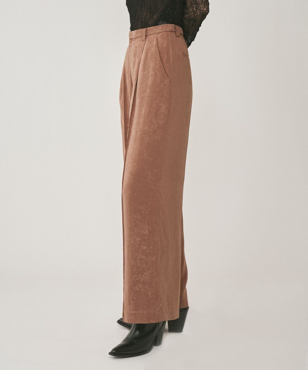 GRACE CONTINENTAL クラッシュサテンパンツ 