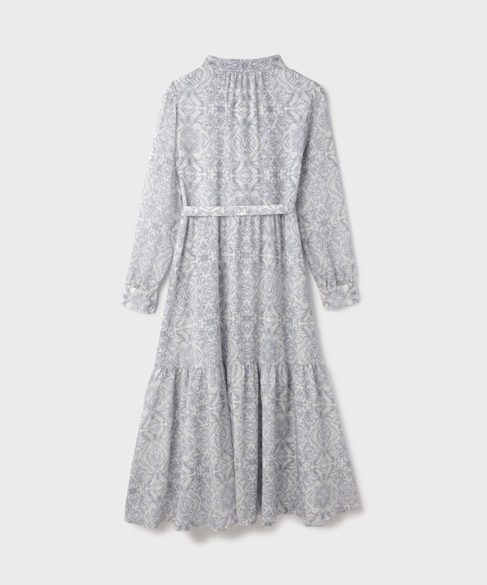 GRACE CONTINENTAL ダマスク柄風プリントワンピース 