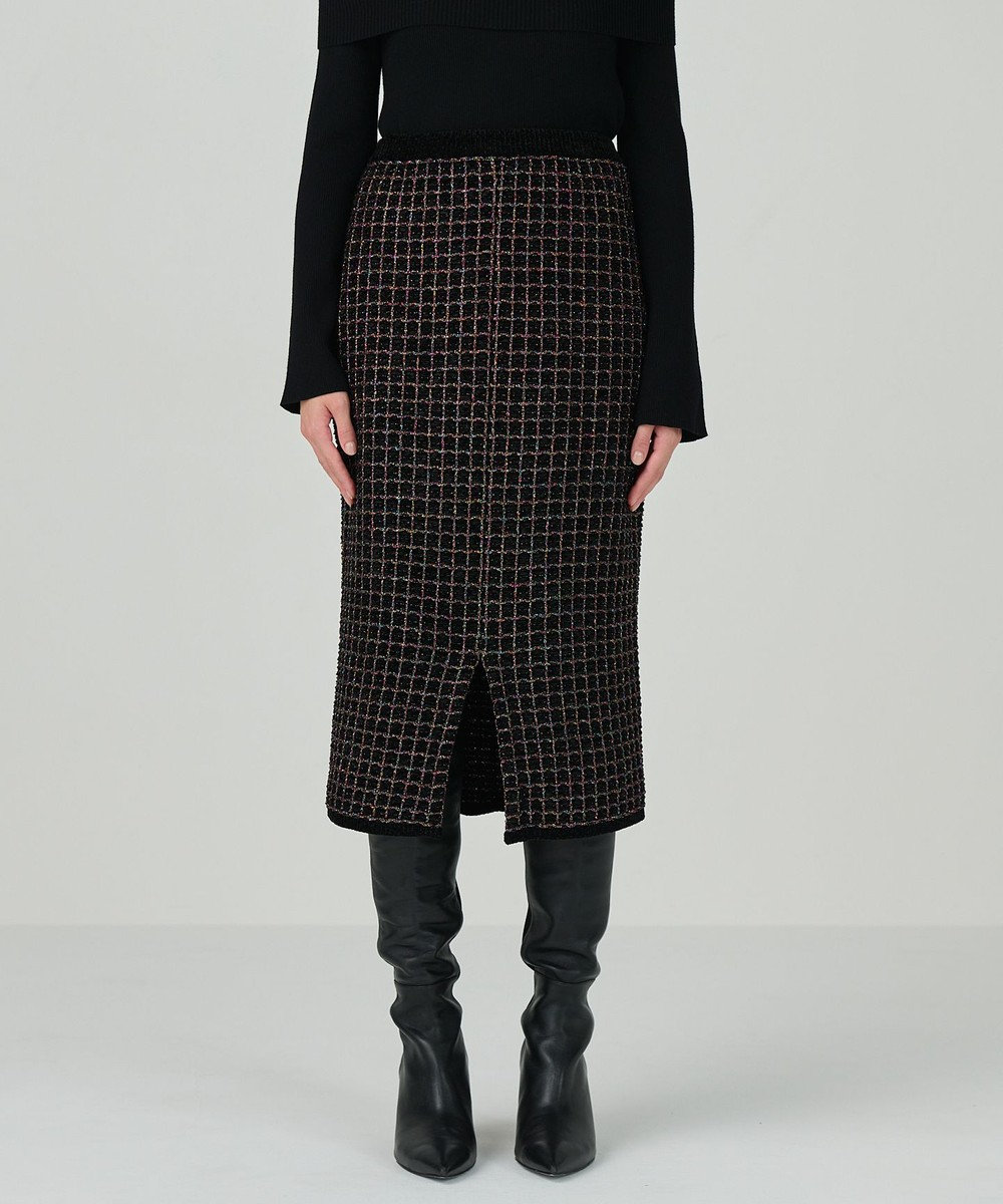 GRACE CONTINENTAL ツイードニットスカート