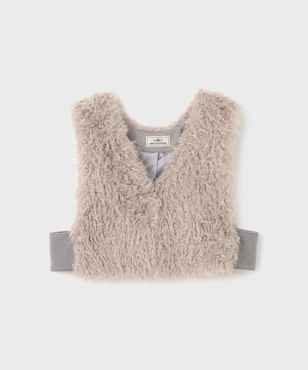 GRACE CONTINENTAL ショートファーベスト