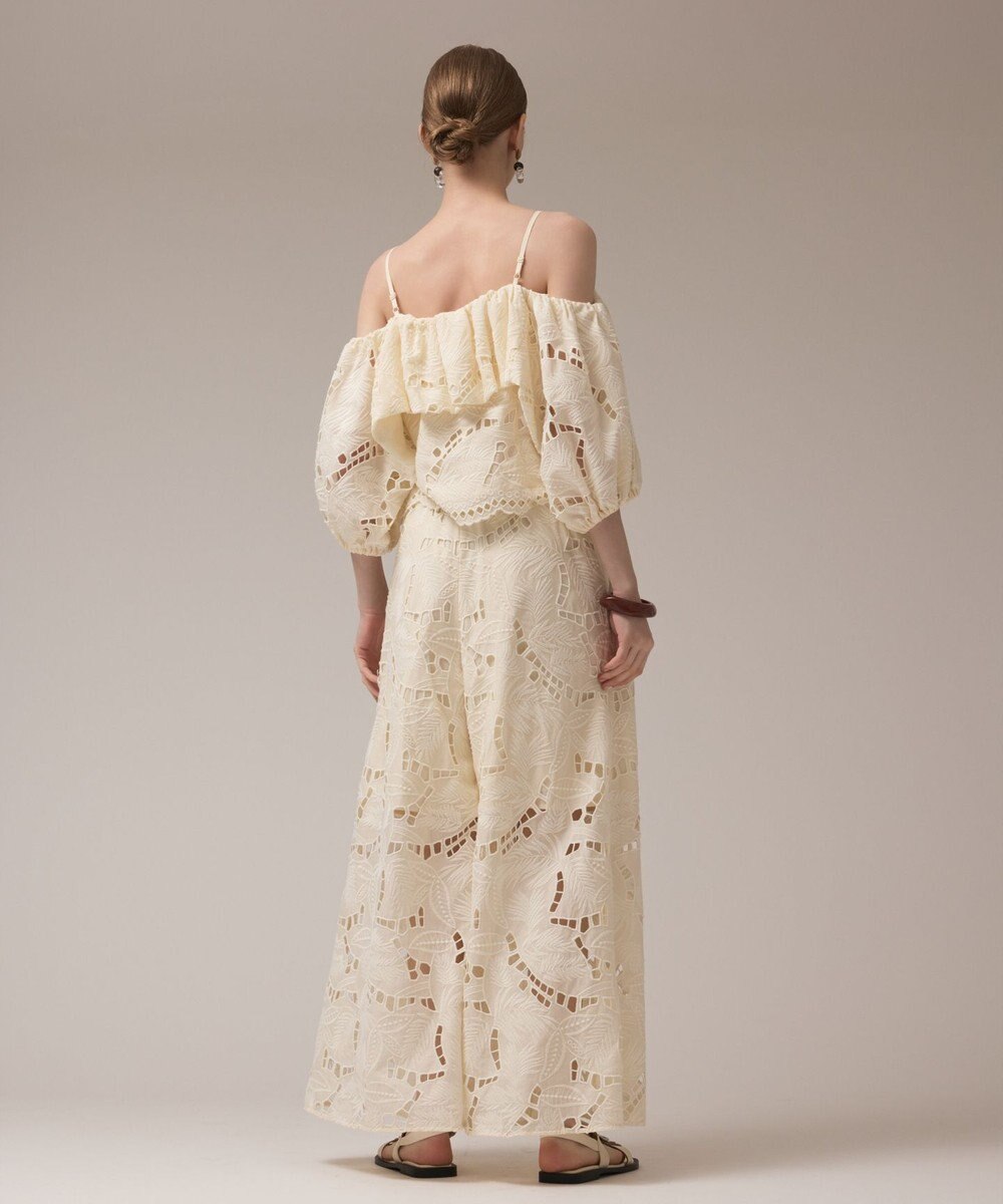 GRACE CONTINENTAL カットワークバギーパンツ