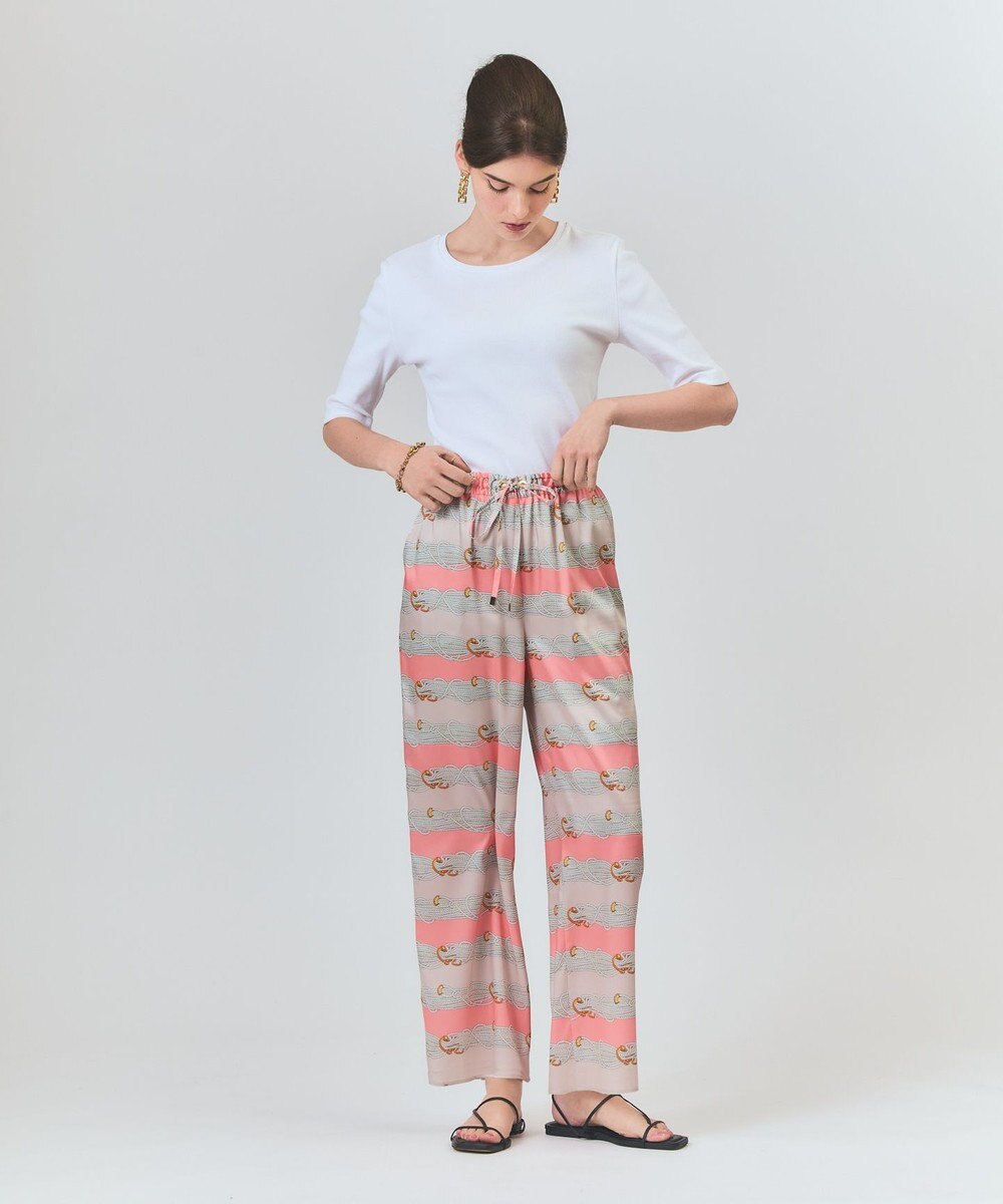 GRACE CONTINENTAL ロープボーダーパンツ 