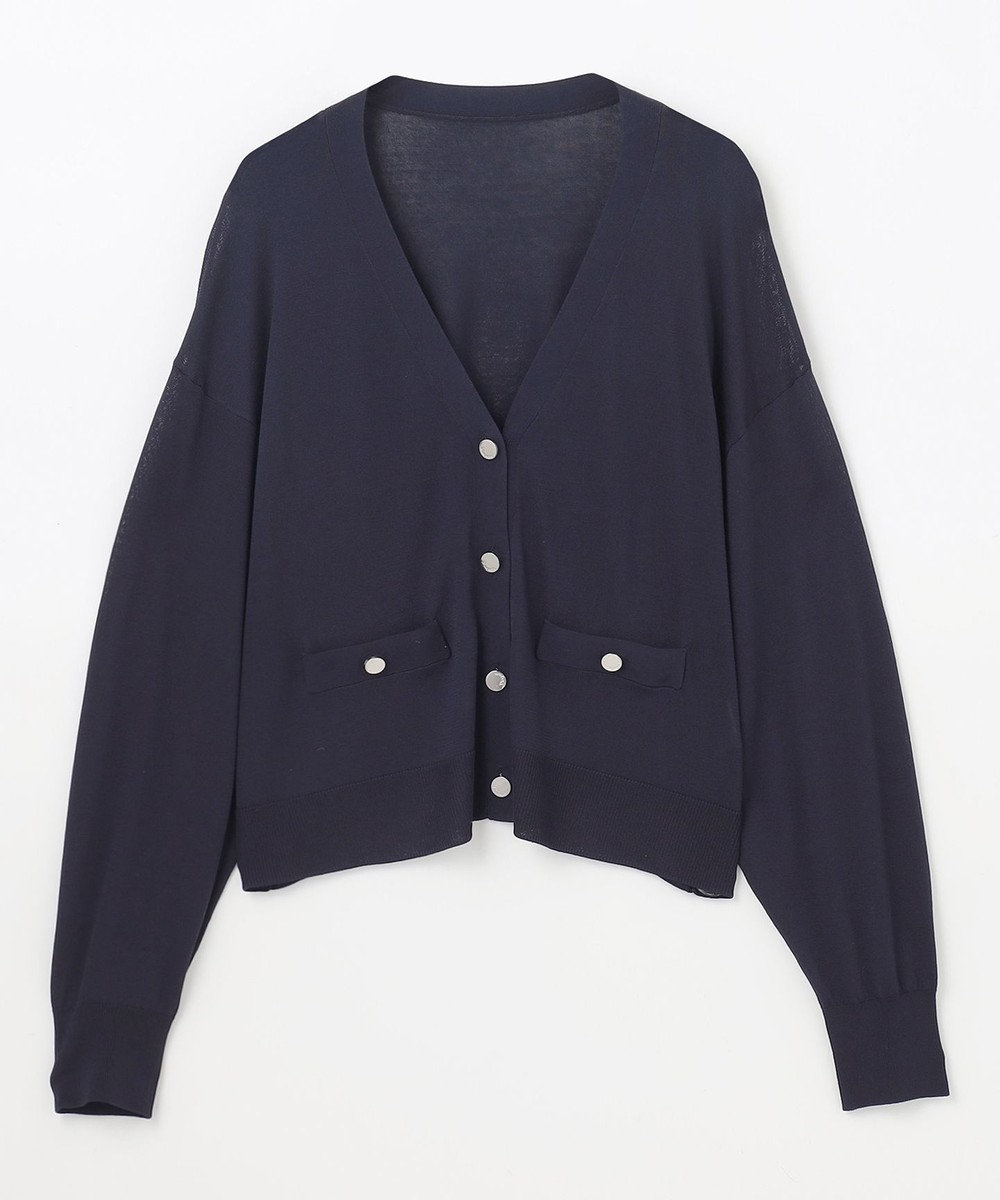 GRACE CONTINENTAL ルーズVネックニットカーディガン