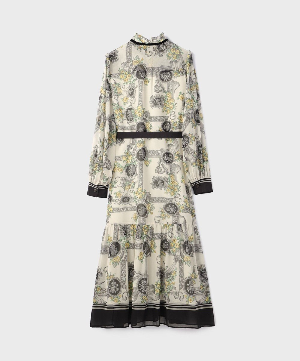 GRACE CONTINENTAL オーナメントフラワープリントワンピース 