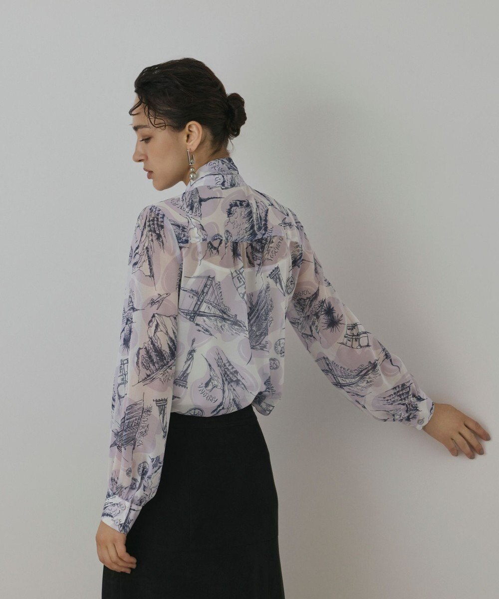 GRACE CONTINENTAL スカ－フタイブラウス 