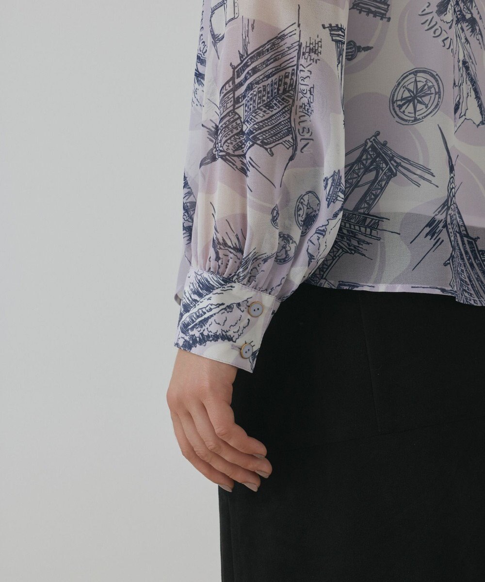 GRACE CONTINENTAL スカ－フタイブラウス 