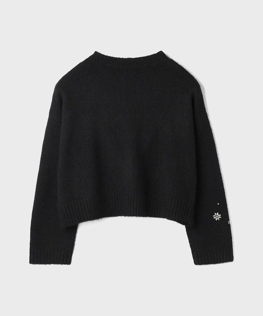 GRACE CONTINENTAL ビジューニットトップ 